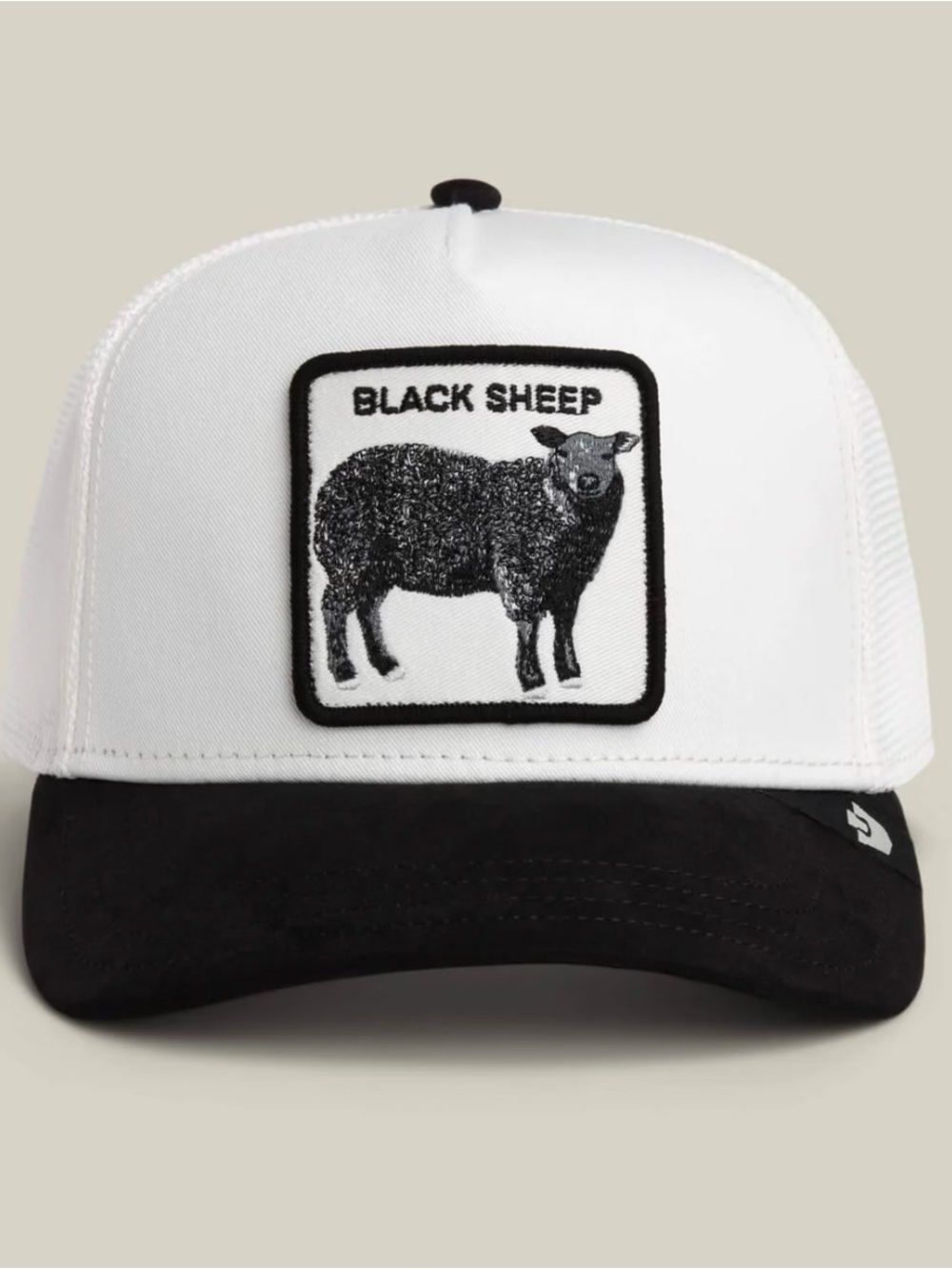 Goorin Bros. "SUEDE BLACK SHEEP"
Trucker Hat. White Mesh SnapBack. NWT